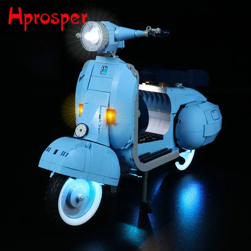 

Hprosper Φ для 10298 Vespa 125 строительные блоки светодиодный ing игрушки только лампа + батарейный блок (не включает модель)