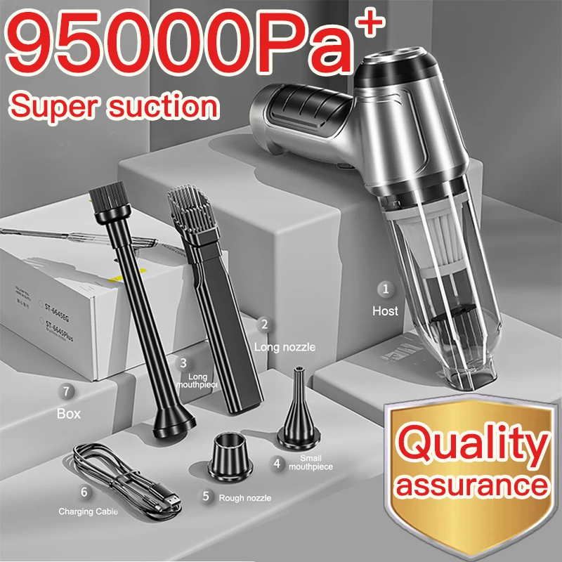 95000Pa Car Wireless Vacuum Cleaner Wet Dry Vacuum Cleaner C