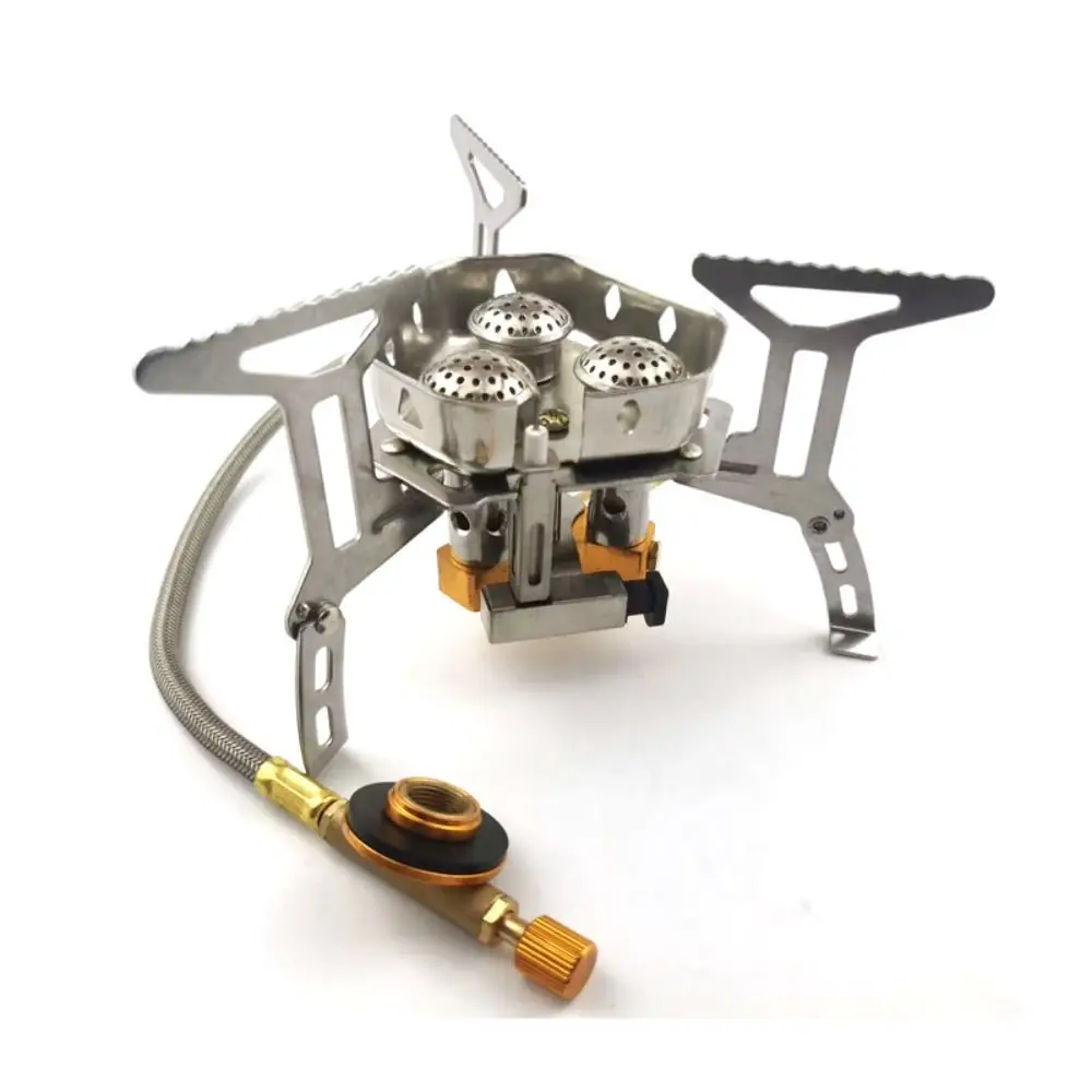 Сверхлегкая горелка для кемпинга ветрозащитная складная походная печь