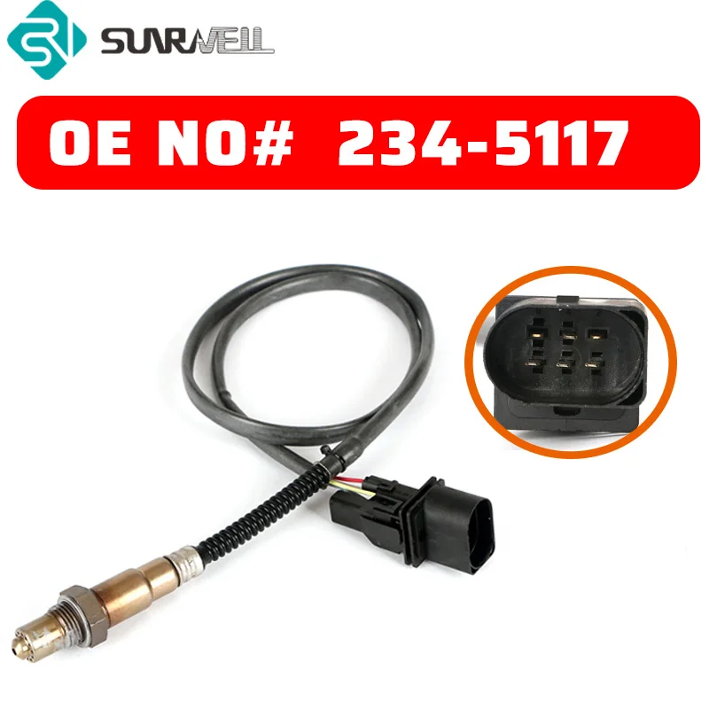 Широкополосный LSU 4.2 Датчик 234-5117 0258007090 O2 кислородный датчик 5-проводной для VW PASSAT