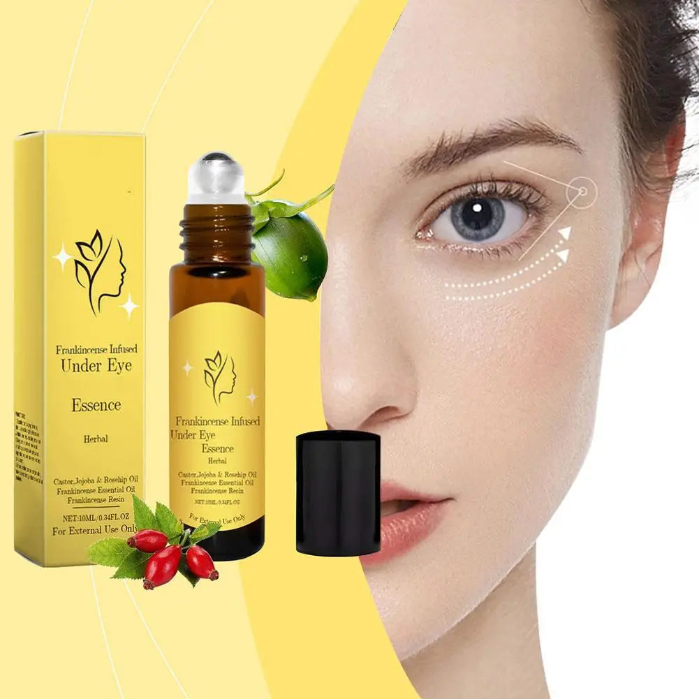 Эссенционное масло под глазами наполненное ладанцем натуральная увлажняющая
