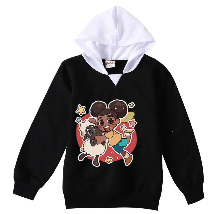 

Amandaed Kids Hoodie Sweatshirt Toddler Boy Girl Autumn Hooded Pullover Cartoon Printed Long Sleeve Shirt Clothes Christmas Gift