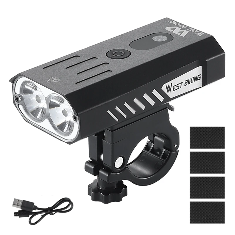 

WEST BIKING Bike Light Headlight Bicycle Handlebar Front Lamp MTB Rode Cycling Flashlight Safety Light Sensor Light