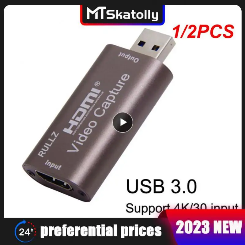 

1/2 шт. плата захвата аудио и видео 4K 1080P HDMI-совместимая с USB 3,0 запись к DSLR видеокамере Экшн-камера для игр потоковой трансляции