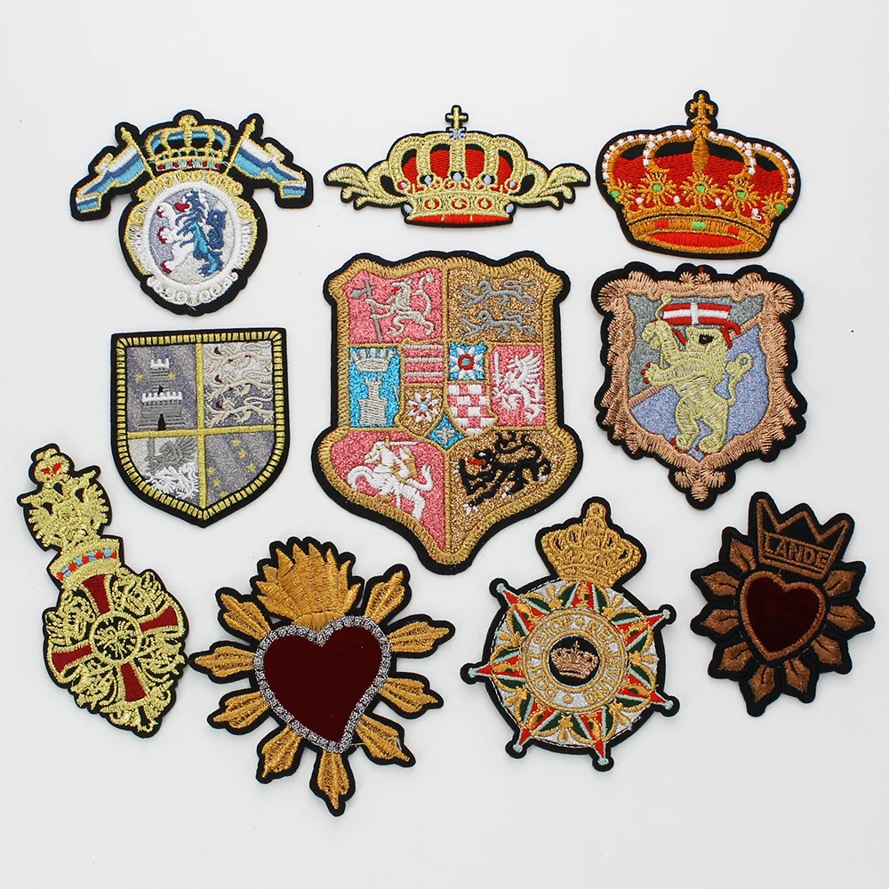 Вышивка с изображением Королевского солдата, эмблема с лисами, искусственная голова, аксессуары для рукоделия, аппликации