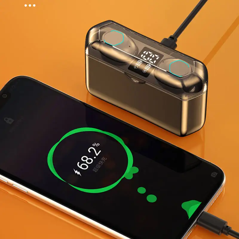 Беспроводные наушники M8 TWS Bluetooth 5 2 игровая гарнитура стерео охватывающие спорт