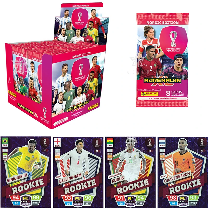 

Panini 2022 Чемпионат мира по футболу, Катар, Адреналин Xl, карты ФИФА, суперзвезды, поклонники, Подарочная коллекция, наклейка для карт, игрушка