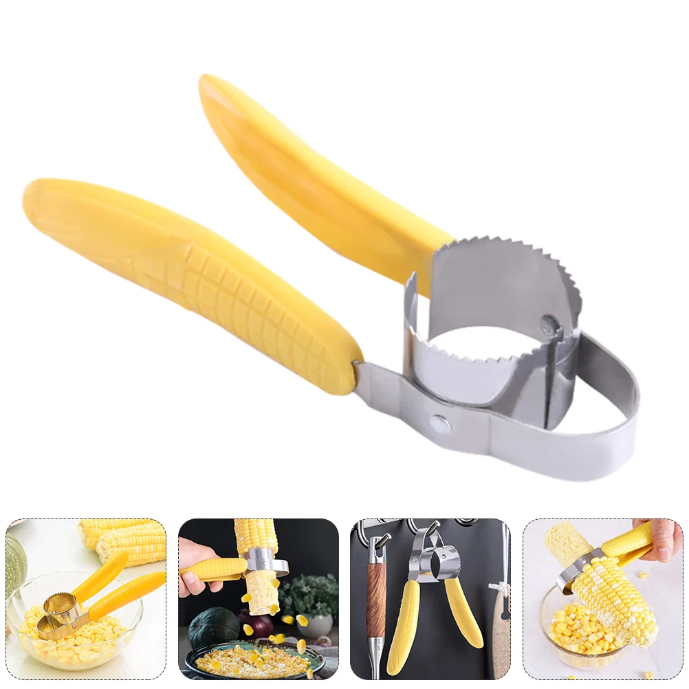 

Corn Peeler Cobslicer Shucker Stripper Tools Tool Manual Remover Separator Scraper Pitter Prep Off Thresher Kitchen Holders
