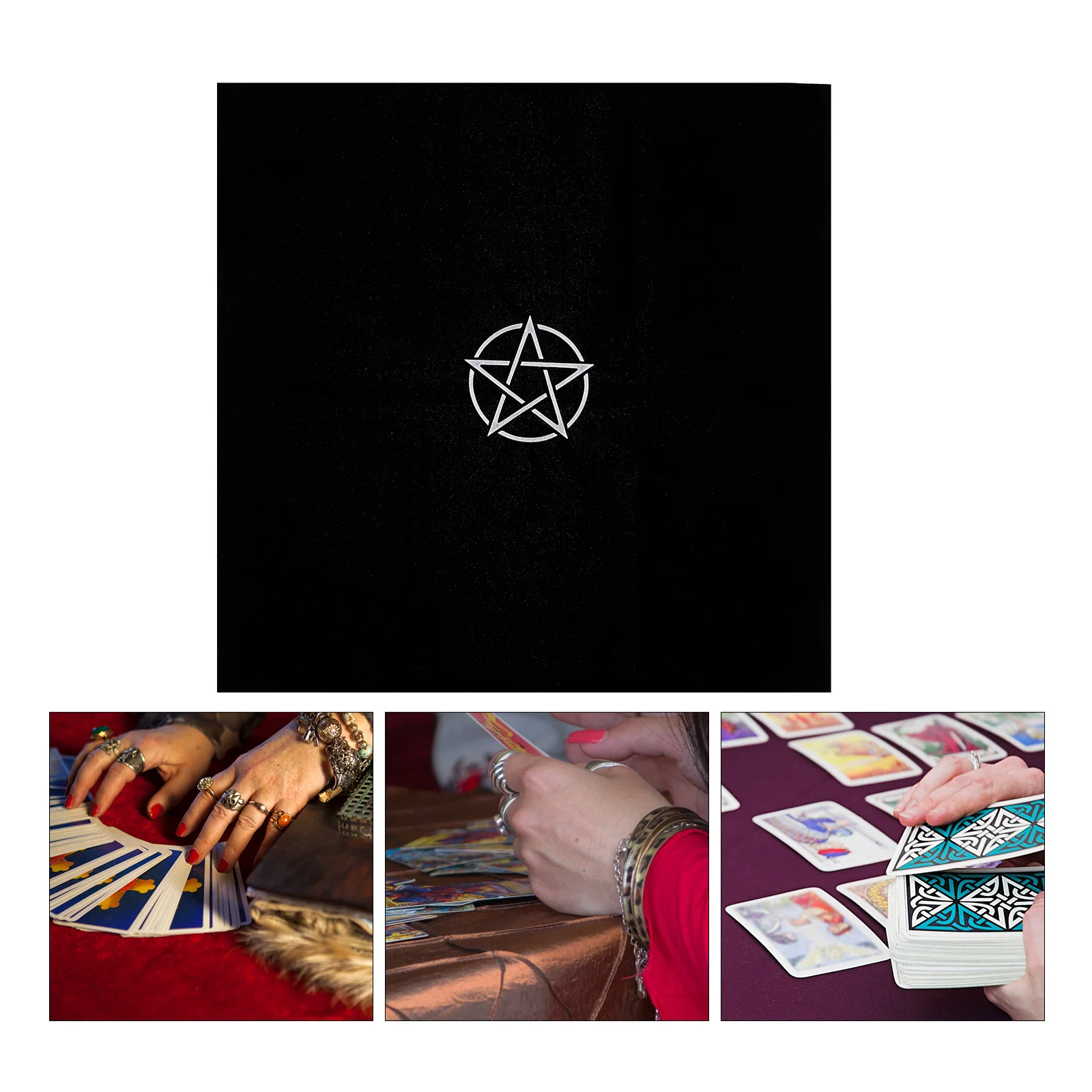 

Unique Pentacle Decoration Tarot Tablecloth Tarot Table Cover Table Cloth for Party Decoration Tarot Game