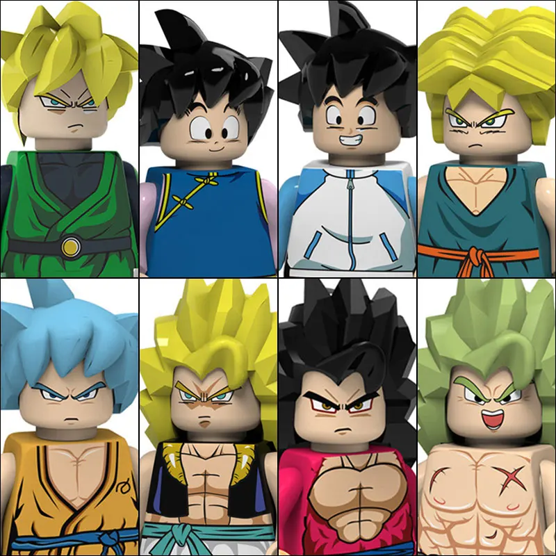 

Dragon Ball 75 Style Goku Vegeta Broli Buliding Blocks Bricks Cartoon Mini Action Anime Figures Kids Assembl Toys Birthday Gift