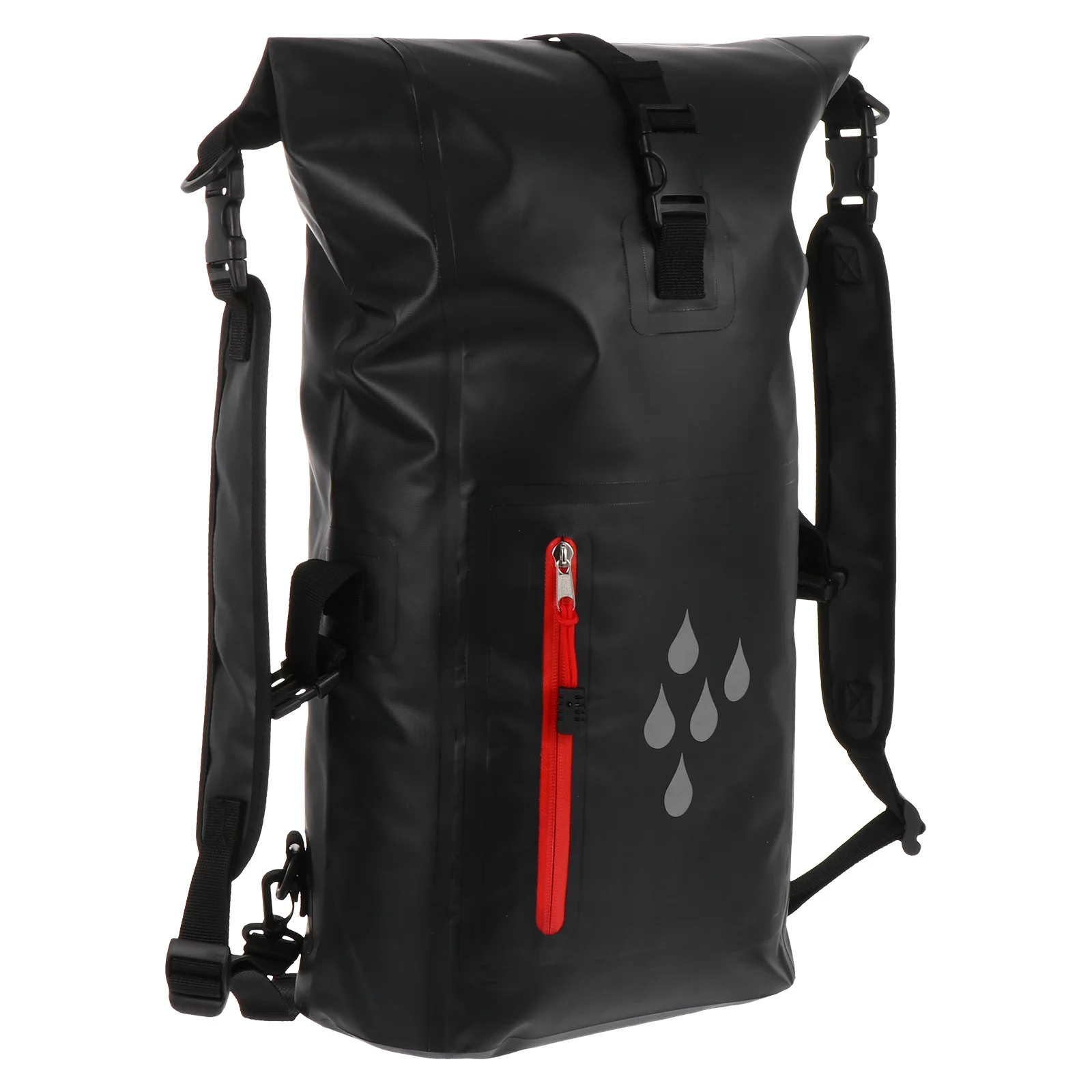 

25L Reflective Strip Waterproof Bag Portable Backpack Swimming Bag Beach Bag