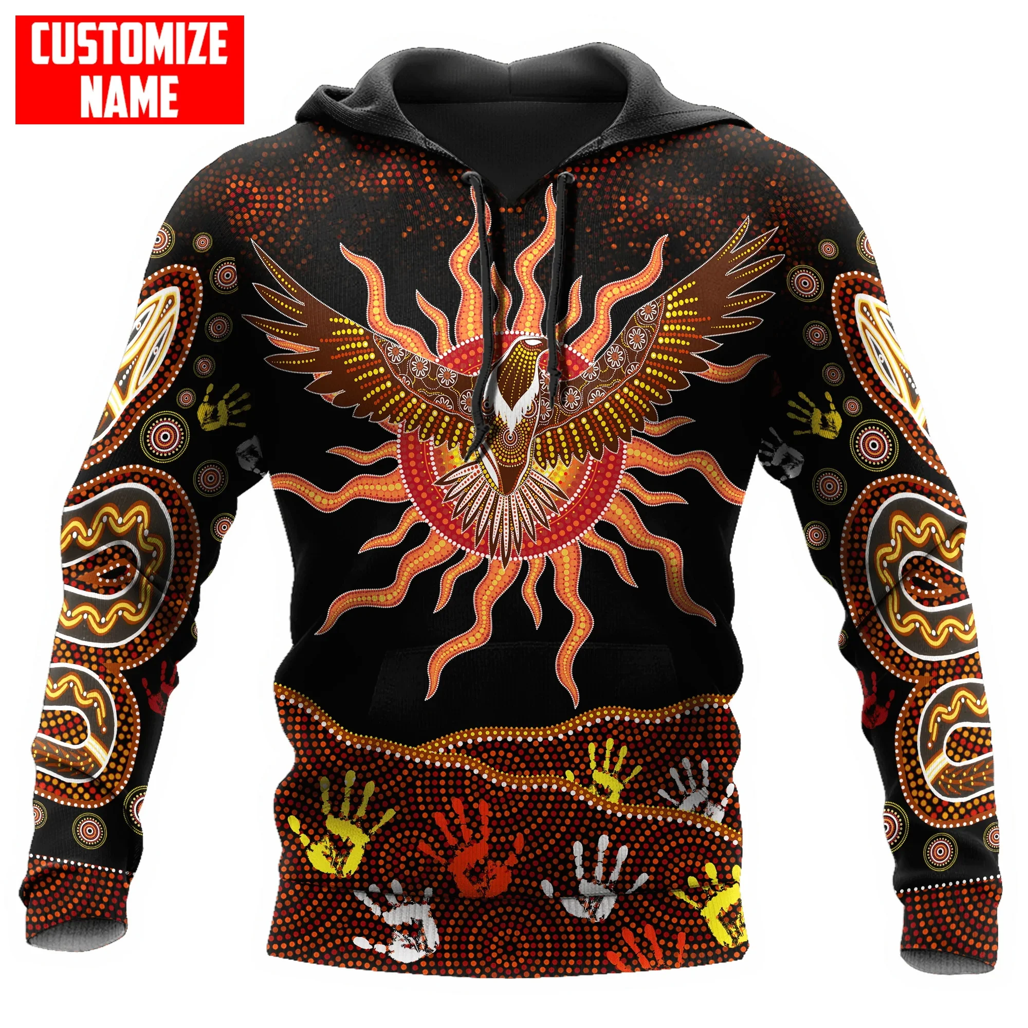 

Aboriginal Wedge tailed Eagle Custom Name 3D Printed Mens zip hoodies Autumn Unisex pullover Casual Jacket Tracksuits TDD39