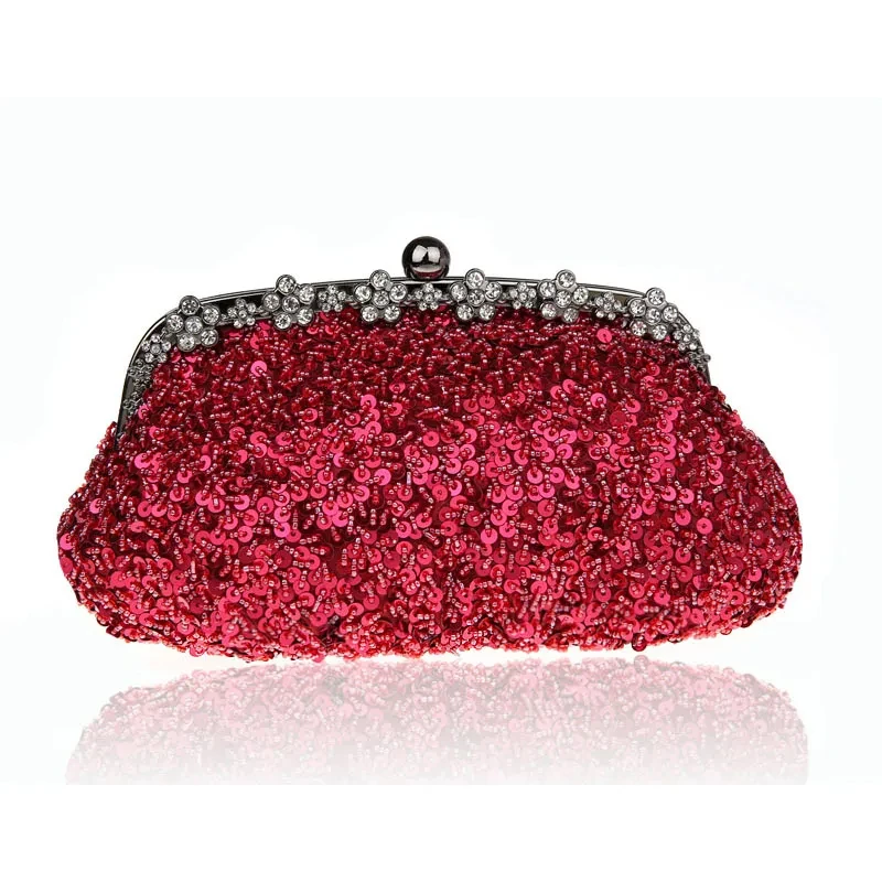 Holding a dinner bag with one shoulder oblique cross party handbag beaded bag female dress qipao bag