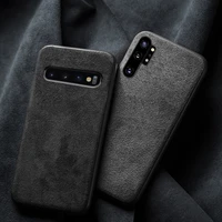 leather case for samsung note 10 plus 10 a50 a70 a40 a60 a20 a30 cover shockproof suede fabric capa for samsung galaxy s10 plus