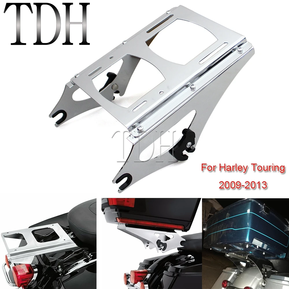 

Detachable 2 Up Tour Pak Pack Mounting Rack Luggage Rack For Harley Touring Street Electra Road Glide King FLHR FLHT FLHX 09-13