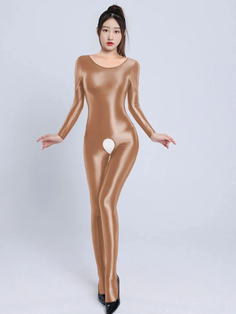 Сексуальный женский комбинезон с открытой промежностью высокоэластичный