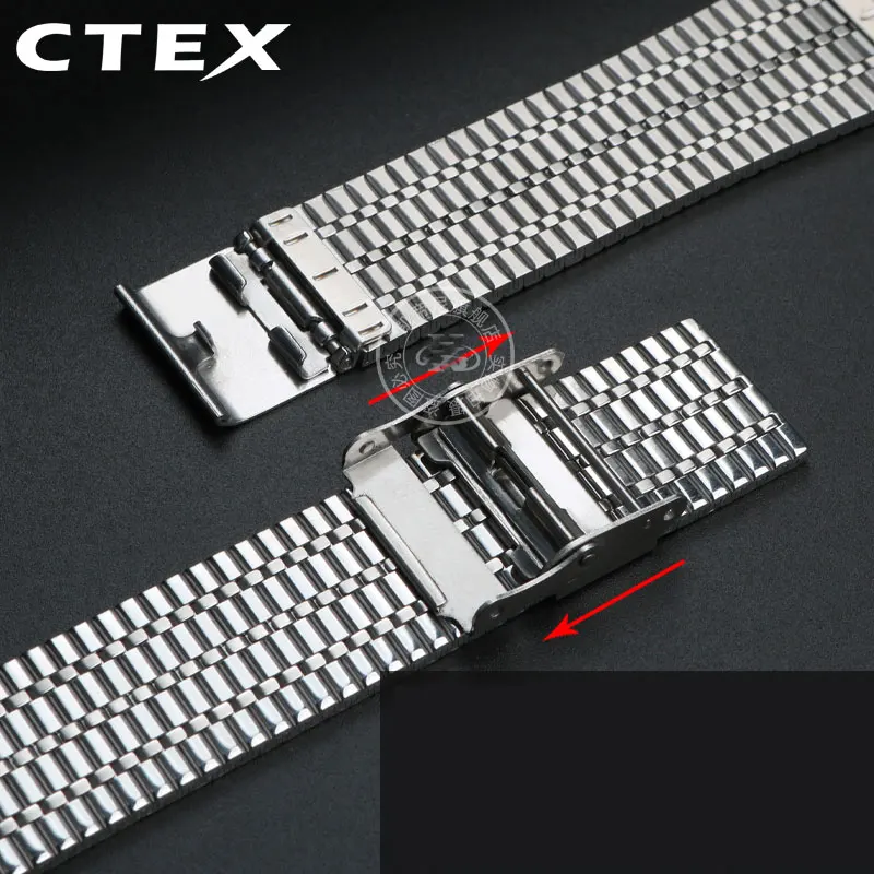 18mm 20mm 22mm Stainless Steel Watch Strap Bracelet For TISSOT Speedcar series Casio  Citizen Breathable Women's Men Watchbands