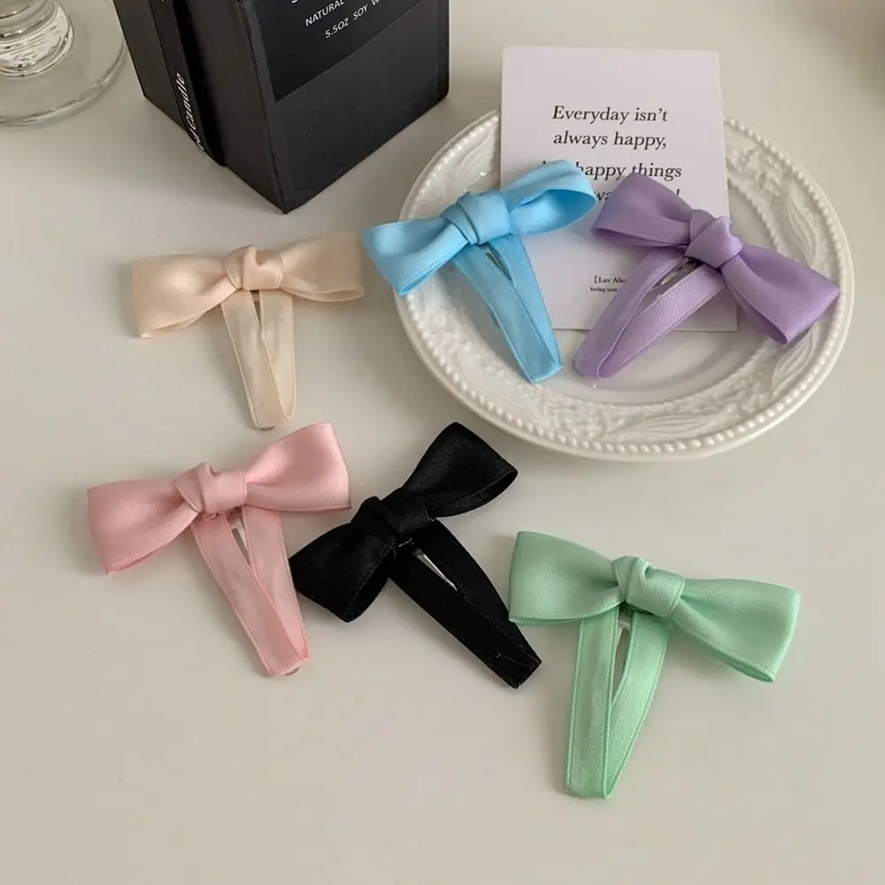 

Small Hair Clip Hair Tie Bowknot Balletcore Bow Hairpin Female Hair Accessories Korean Style Headwear Girl Hair Clip