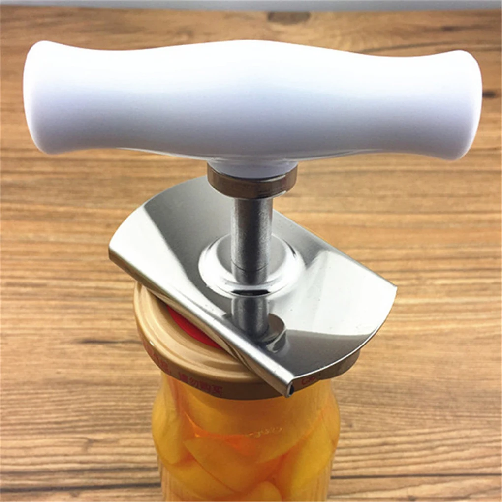 Manual Stainless Steel Easy Can Jar Opener Adjustable Cap Lid Openers Tool Kitchen Gadgets Can Tin Openers Bottle