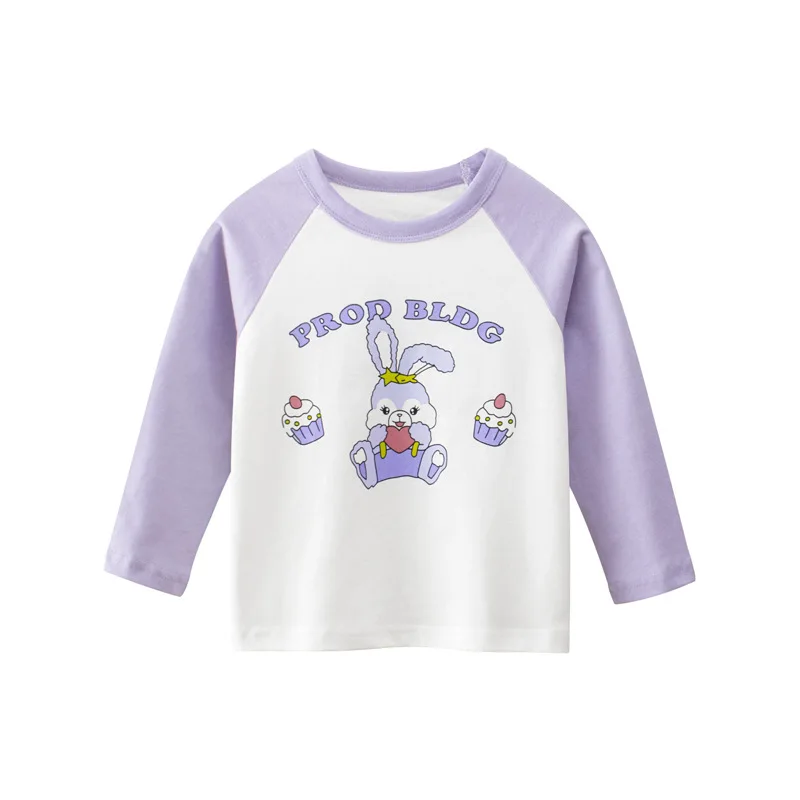 

Autumn Children's Clothing Boy Baby Cute Cartoon Long Sleeve T-shirt Kid Girl Fashion Print Bottoming Shirt Toddler Cotton Tops