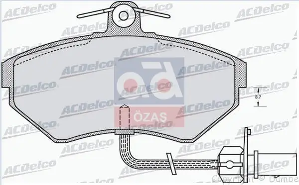 

Brake pad for AP1391-01 PASSAT 1.9tdi + FS (HZ)