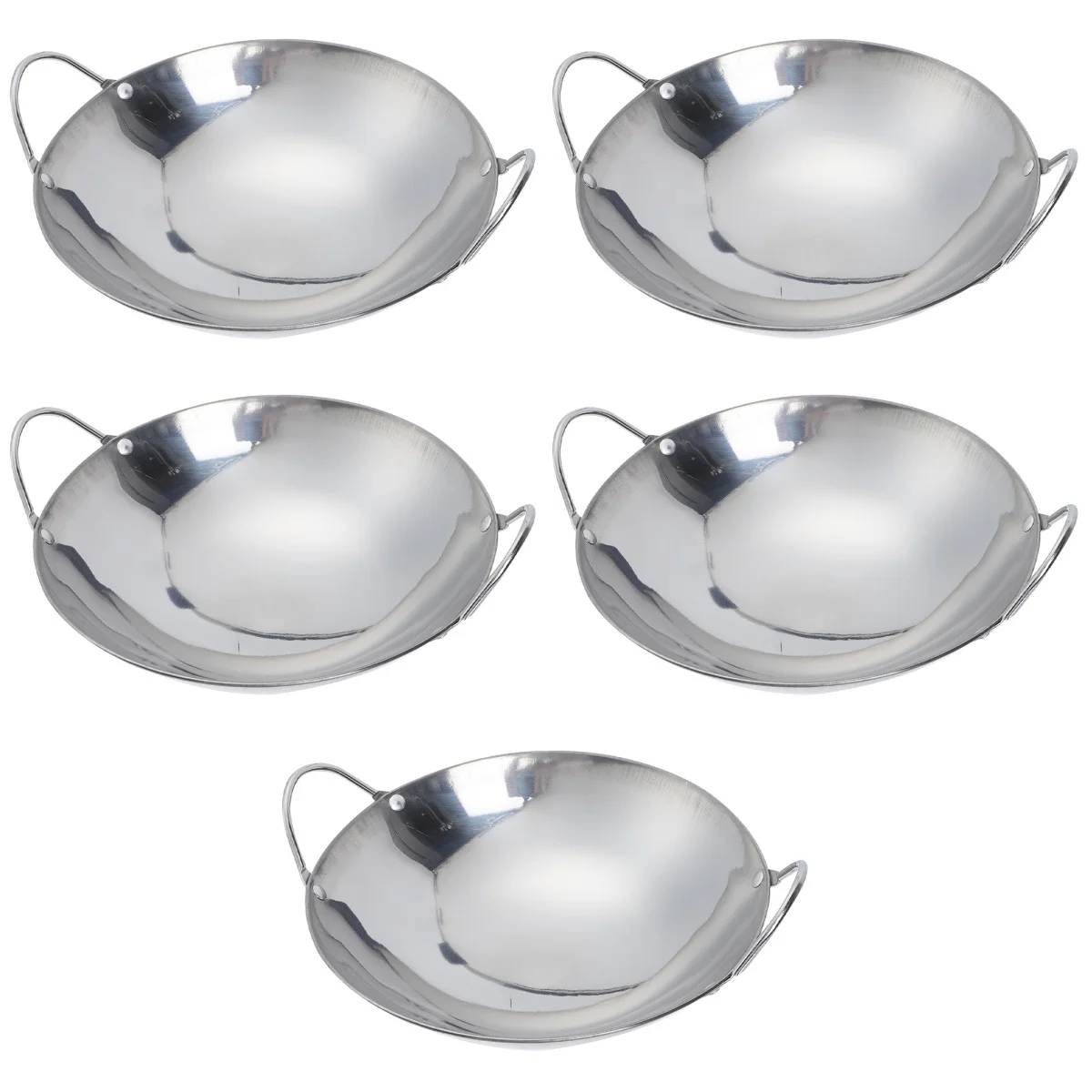 

Сковородка из нержавеющей стали утолщенный Металлический горшок для приготовления пищи, кухонная ручка, маленькие горшки