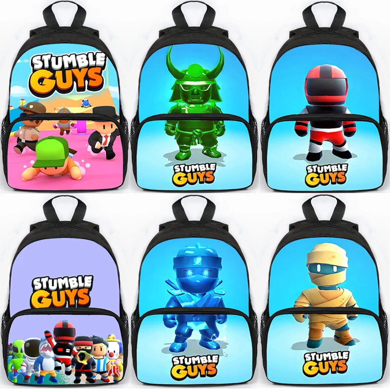 

Stumble Guys Backpack Girls Boys School Bags Kids Cartoon Backpacks Students Large Rucksack Travel Knapsack Stumble Guys bag