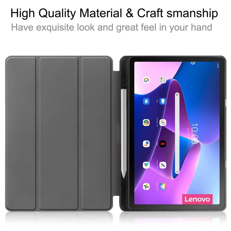 

Case For Lenovo Tab M10 Plus 3rd Generation Leather Painted Nice For Lenovo Tab 10.6 inch TB-125FU TB-128FU Smart Tablet Coque