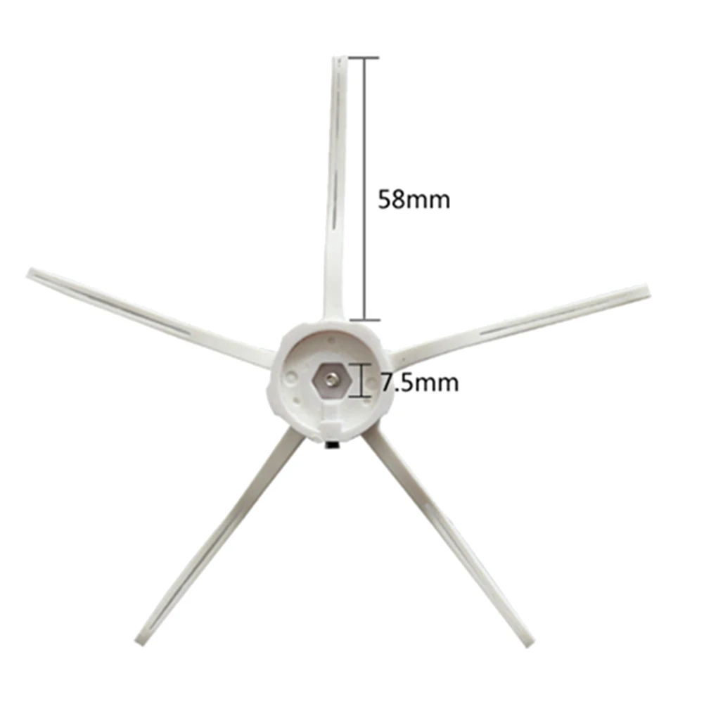 Запасная часть боковой щетки с 5 рычагами для Xiaomi Mijia 1/1S/Roborock S50 S5 S6 Mi Robot Vacuum Cleaner