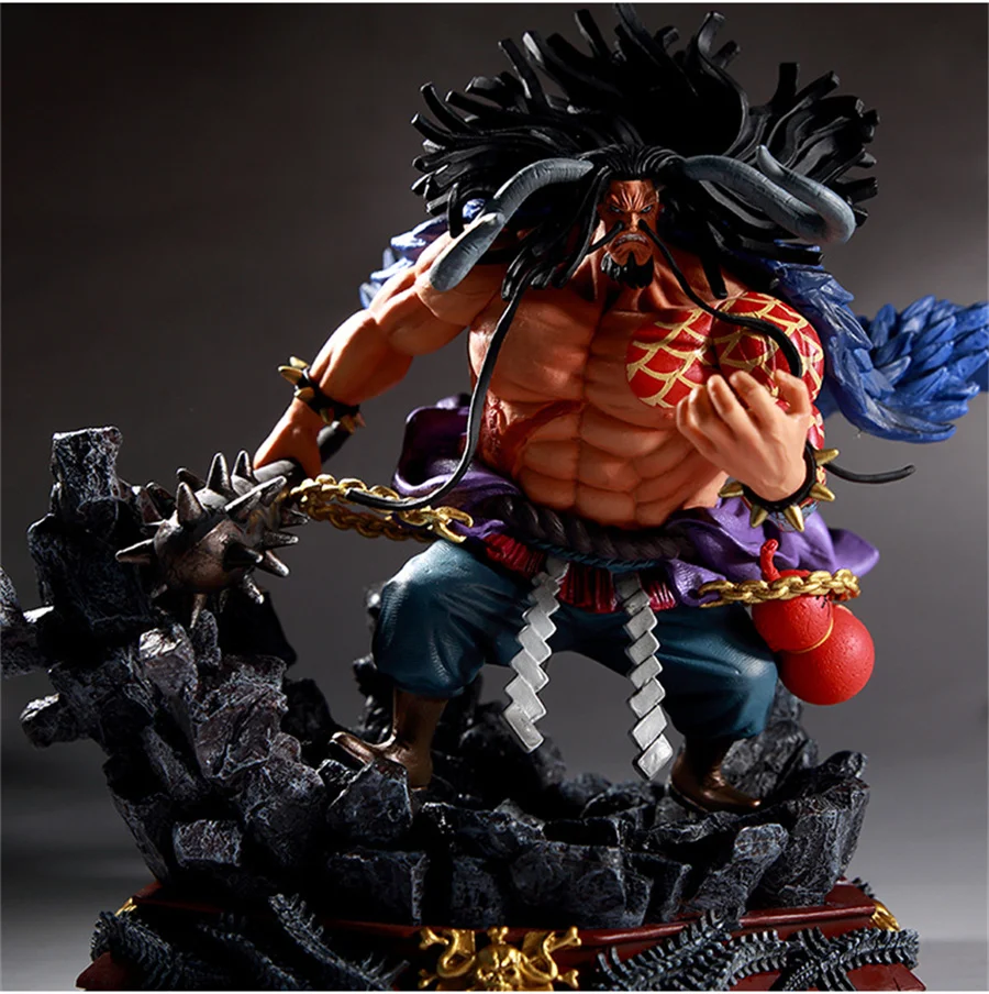 

19 см аниме цельный кусок Kaido Gk четыре императора Beast Kaido сцена битвы Статуя Коллекционная модная фигурка модель украшения-игрушка подарок