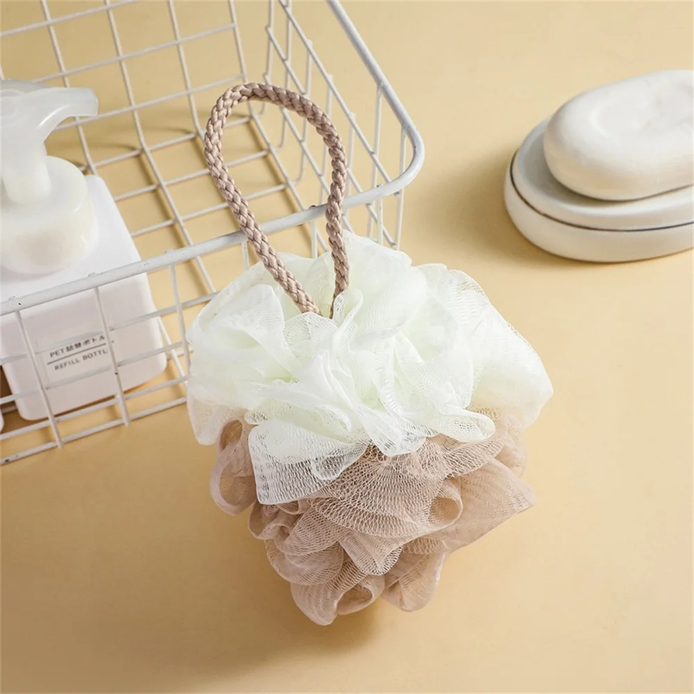 

Bathroom Supplies Scrub Towel Skin Clean Tool Large Shower Mesh Comfortable Plain Large Two-color Bubble Net Bath Scrub Back Rub