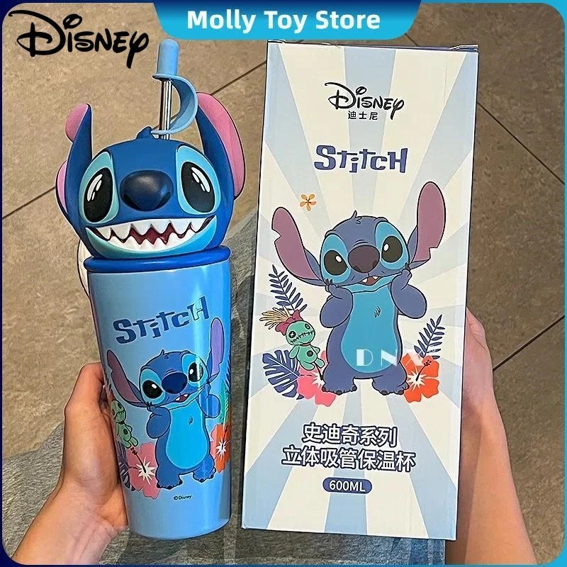 Чашка для воды Disney Stitch термос Lilo &amp из нержавеющей стали 600 мл чашка большой