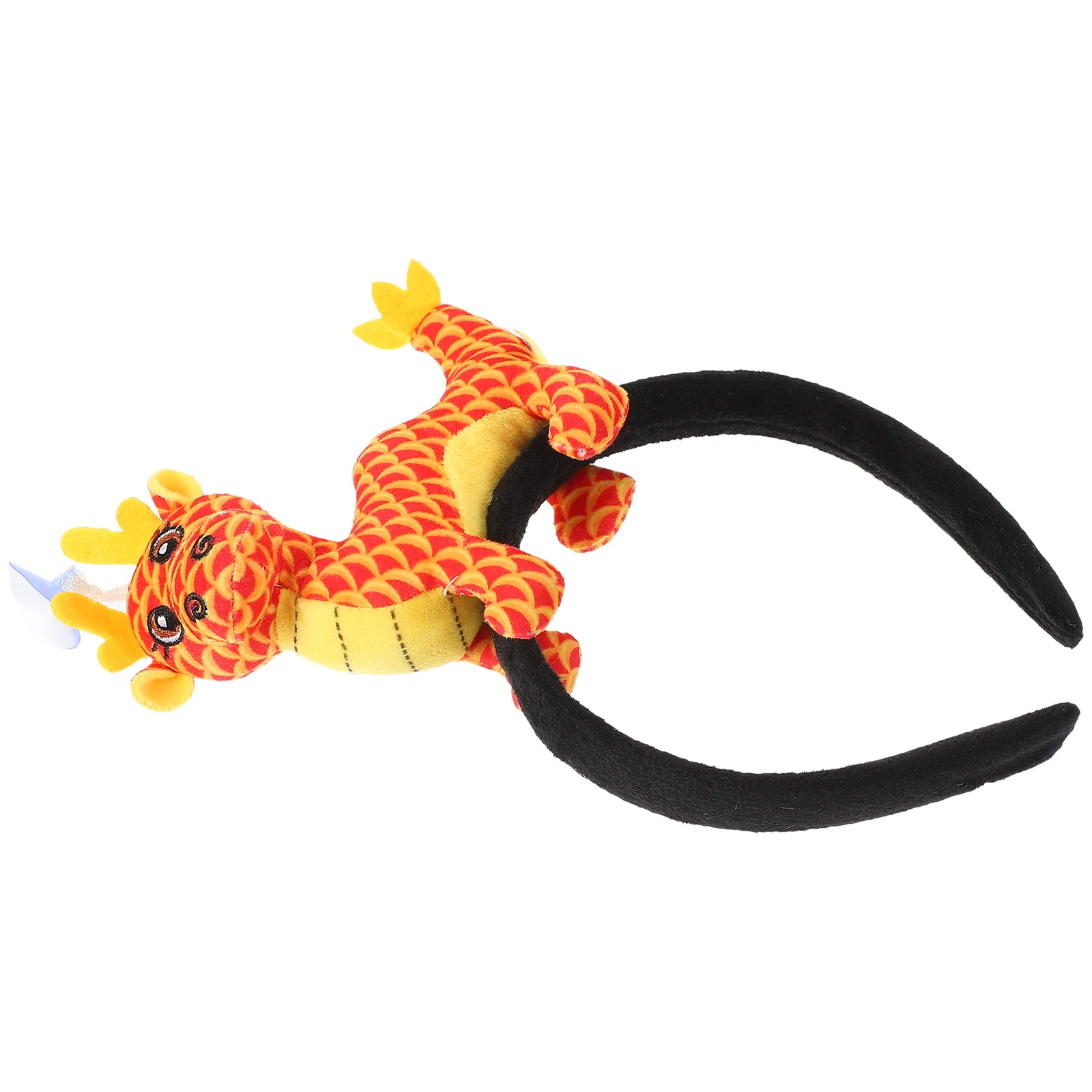 

Clothing Chinese Zodiac Hairband New Year Headband Stage Performance Plush Dragon Accessory Cartoon
