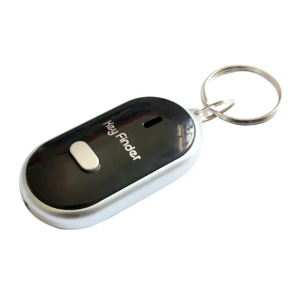 

Hot Anti-Lost Key Finder Smart Find Locator Keychain Whistle Beep Sound Control LED Torch Portable Car Key Finder