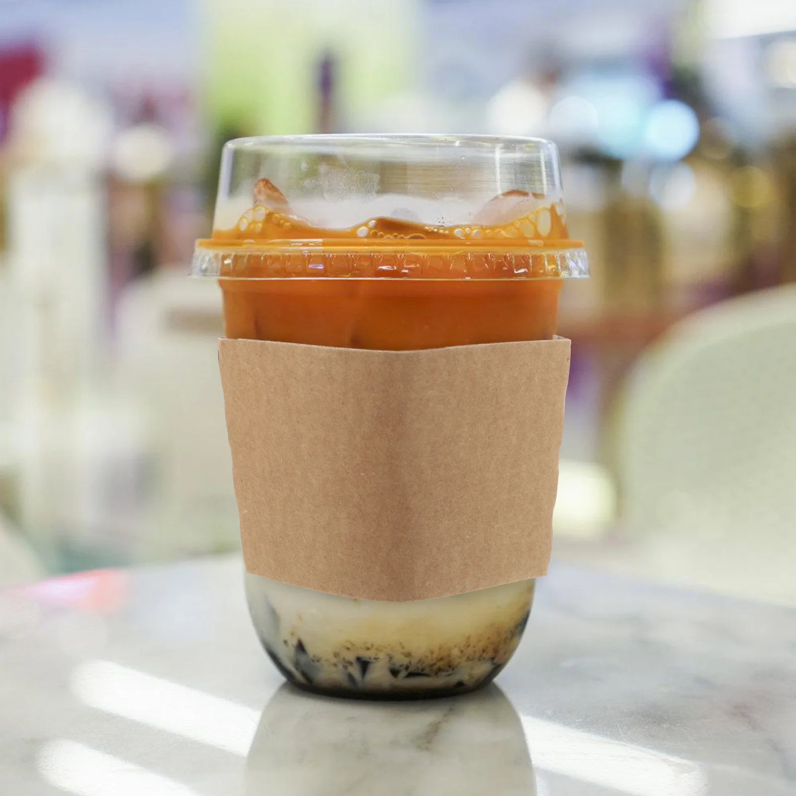 100 шт. железная крышка для чашки кофейные рождественские рукава чай с молоком