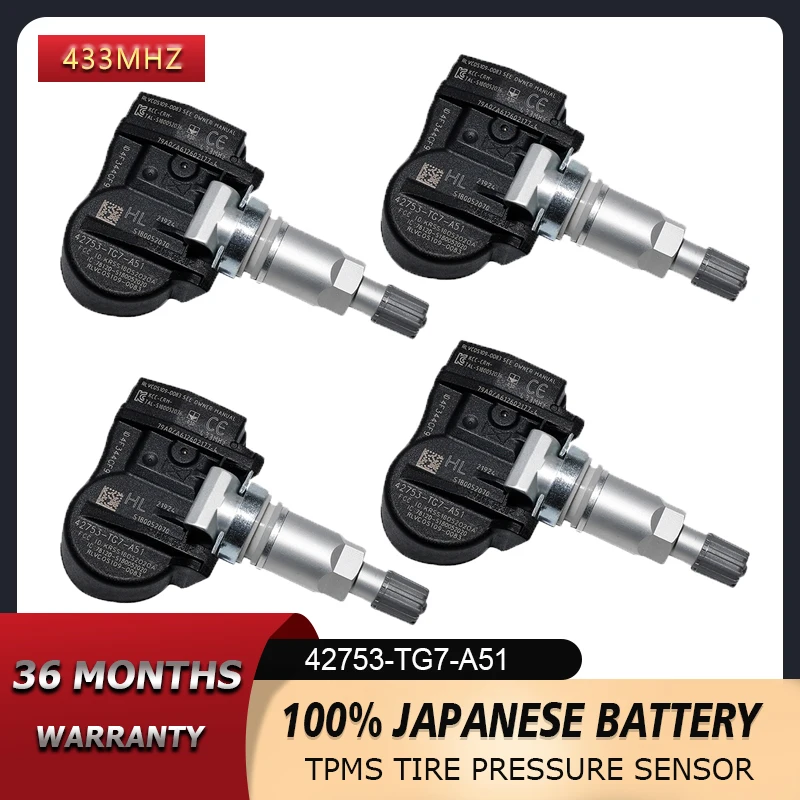 Датчик TPMS для HONDA PILOT Odyssey для ACURA RDX TLX NSX датчик давления в шинах 433 МГц 42753T6NA01 42753TG7A51
