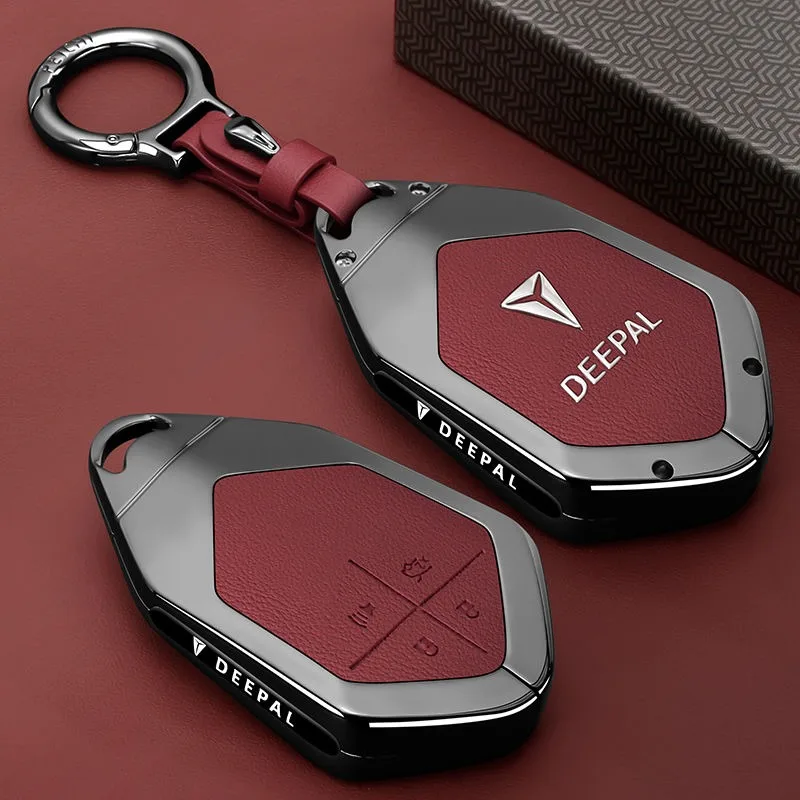 

Чехол Для Ключей Из Цинкового Сплава Для Changan DEEPAL S07 G318 S09 S05 L07 SL03 С Держателем Для Брелока И Кольцом-держател...