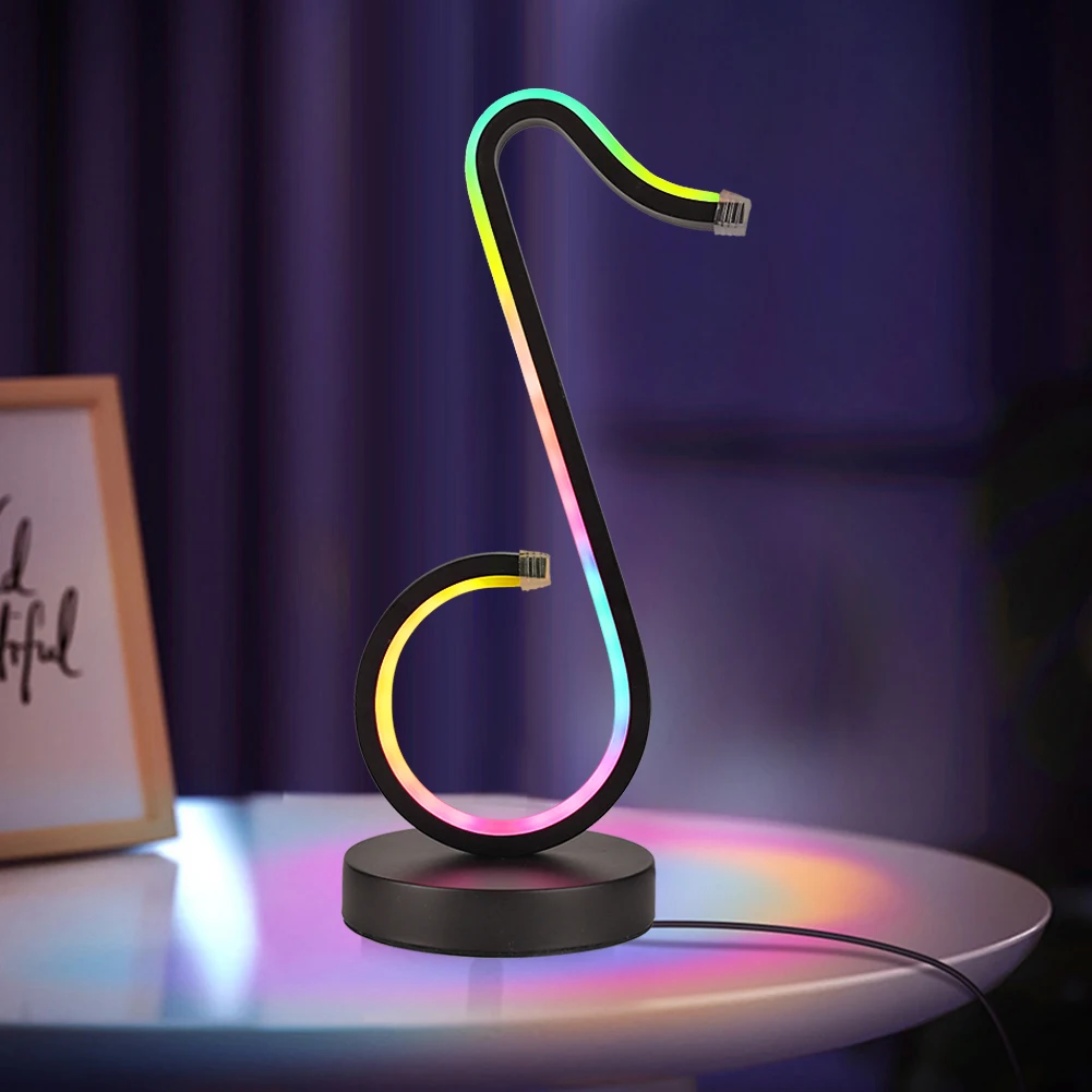 

Светодиодная настенная лампа с музыкальными нотами, современный красочный светильник с дистанционным управлением, коридоры, гостиной, при...