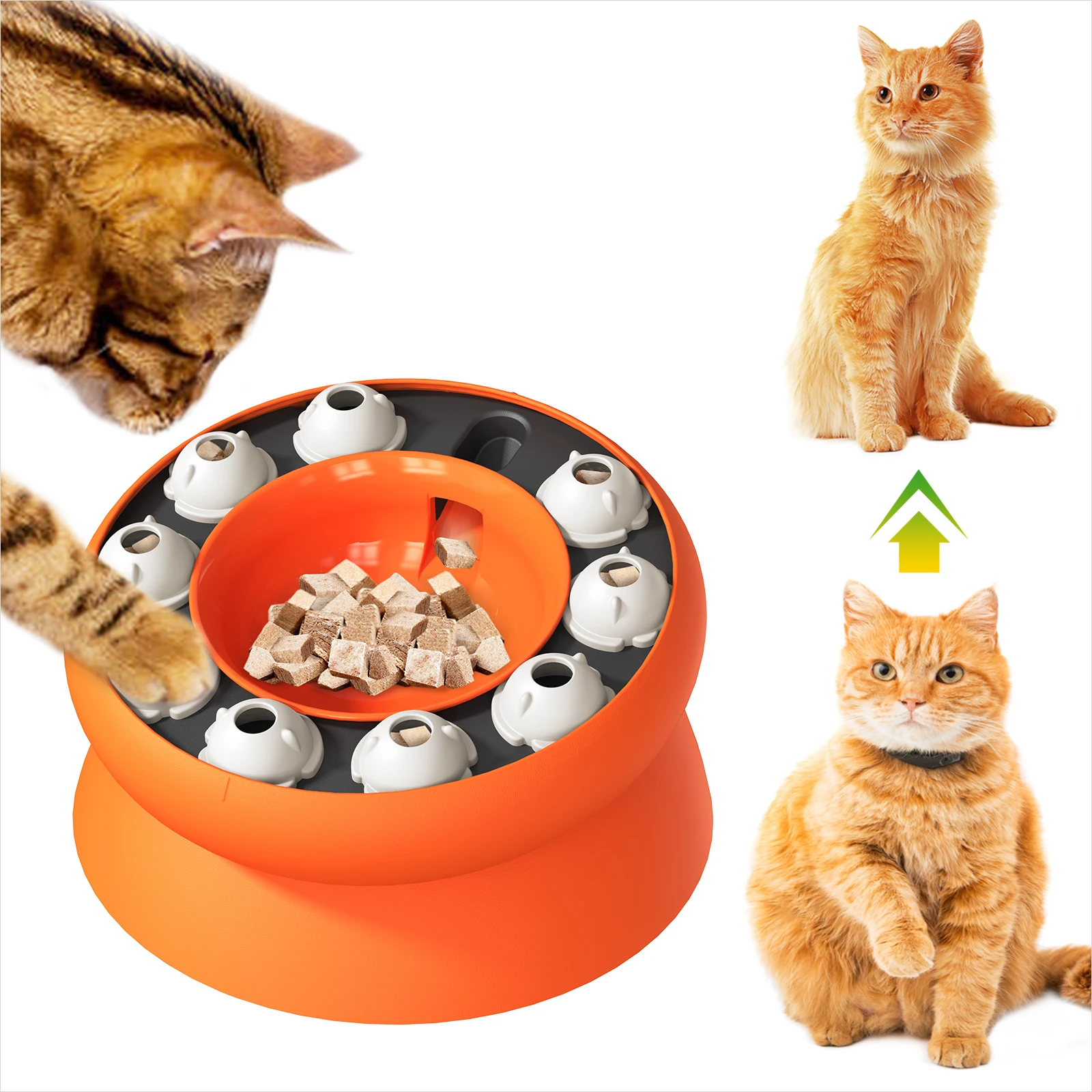 Игрушка-головоломка для кошек, медленная кормушка, миска для кошек ...