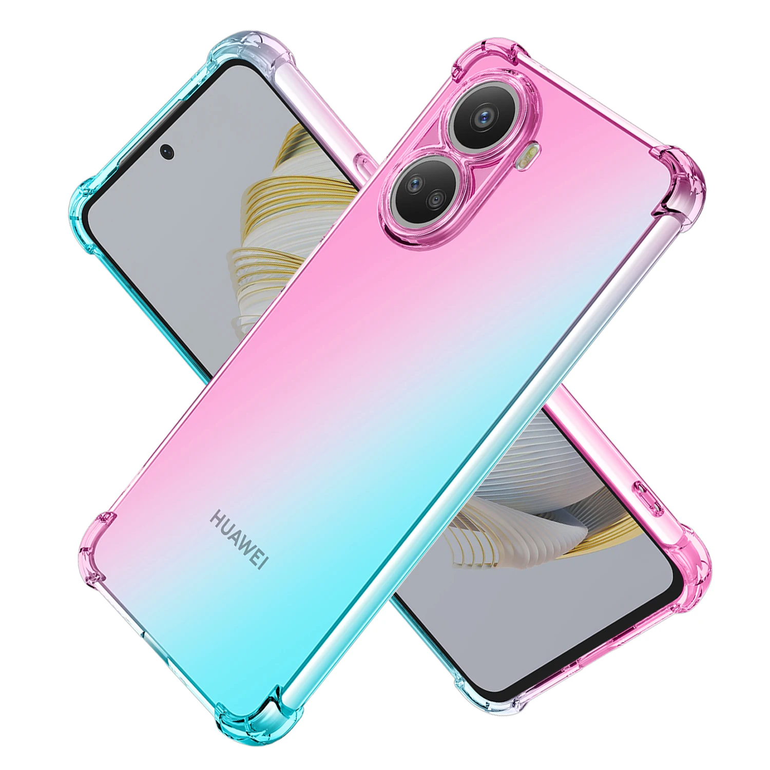 

Case For Huawei Nova Y90 Y70 Y61 Y60 Nova 10 SE 9 8 7 6 5 4 Clear Cute Gradient Slim Anti Scratch Flexible TPU Shockproof Cover