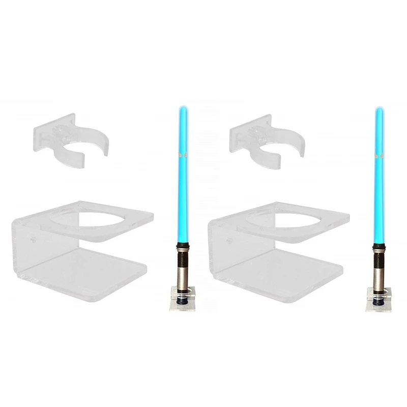 

2Pcs Light Saber Stand Vertical Wall Mount Rack For Force FX Lightsabers