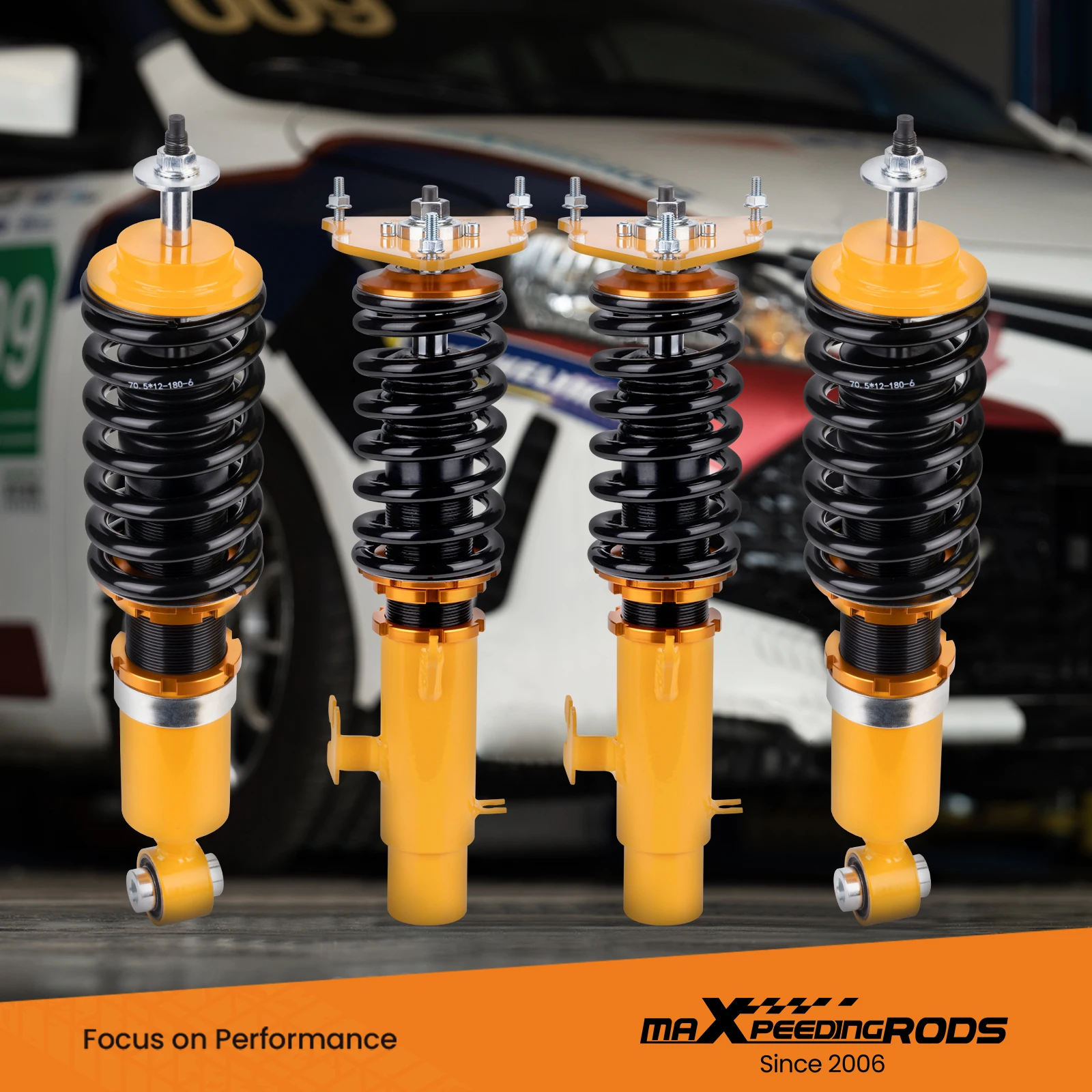 

Full Set Adjustable Coilover Spring+Shock for Mini Cooper R52 Convertible 2004-2007
