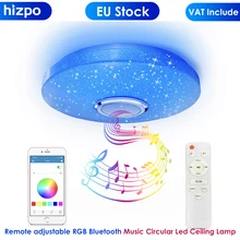 60W 36W Remote adjustable RGB Bluetooth Music Circular Led ceiling lamp for bedroom lighting warm white cold indoor living room