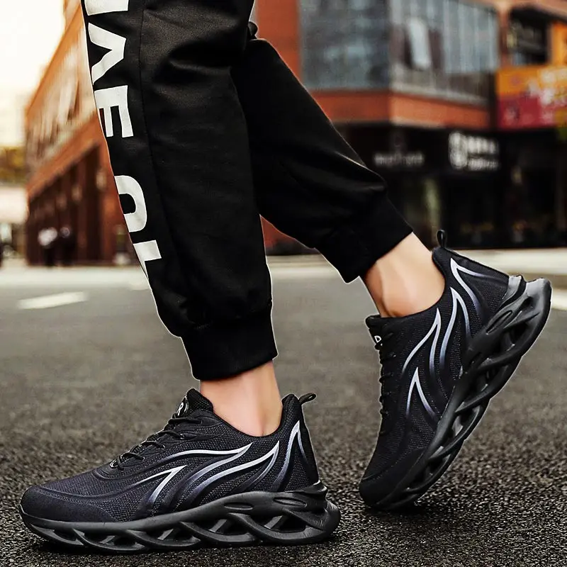 

Дышащие мужские кроссовки для бега на открытом воздухе, мужские кроссовки для бега, Спортивная обувь на плоской подошве, большие размеры, ды...