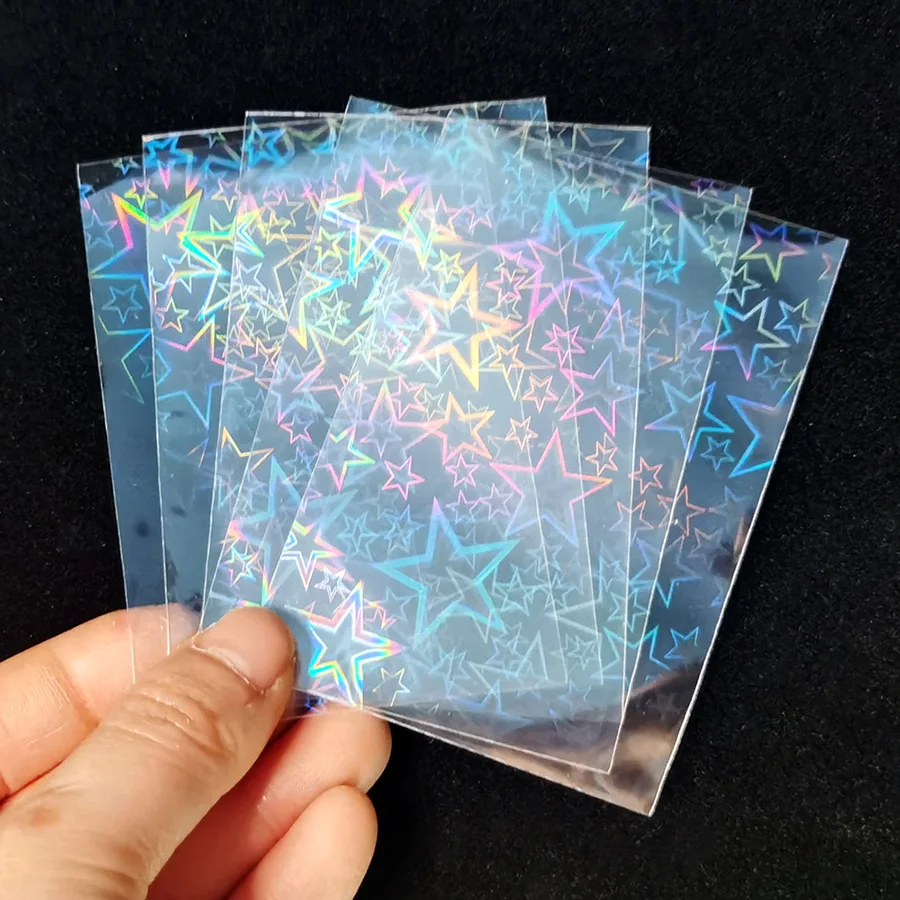 

50pcs/pack Laser Stars Game Cards Protector Sleeves Case Fit Yu-gi-ho Pkm MGT YGO CFV YGO-79