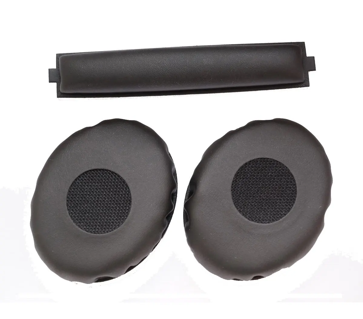 Кожаные амбушюры и для наушников совместимые с Sennheiser HD238 HD228 HD229 HD218 HD219 HD220 (черные)