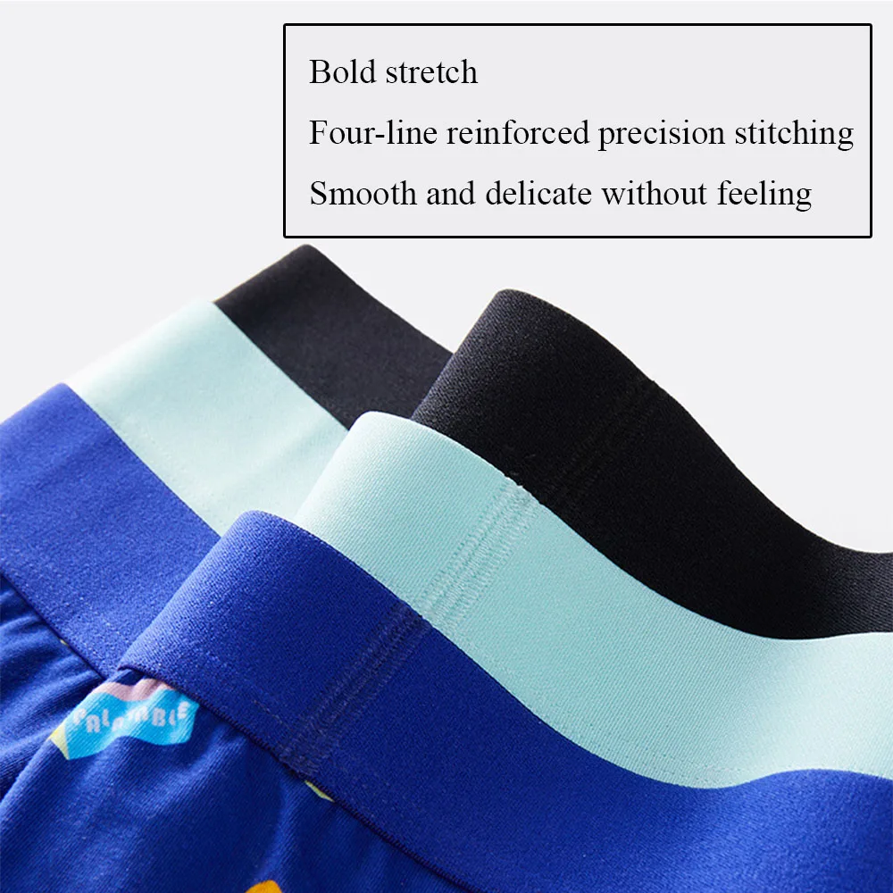 1 PCS Boys Boxers Mans Trend Printing Men's Underwear Males Modal Cotton Personality Boxer Teen Boys Boxer Shorts Head Summer