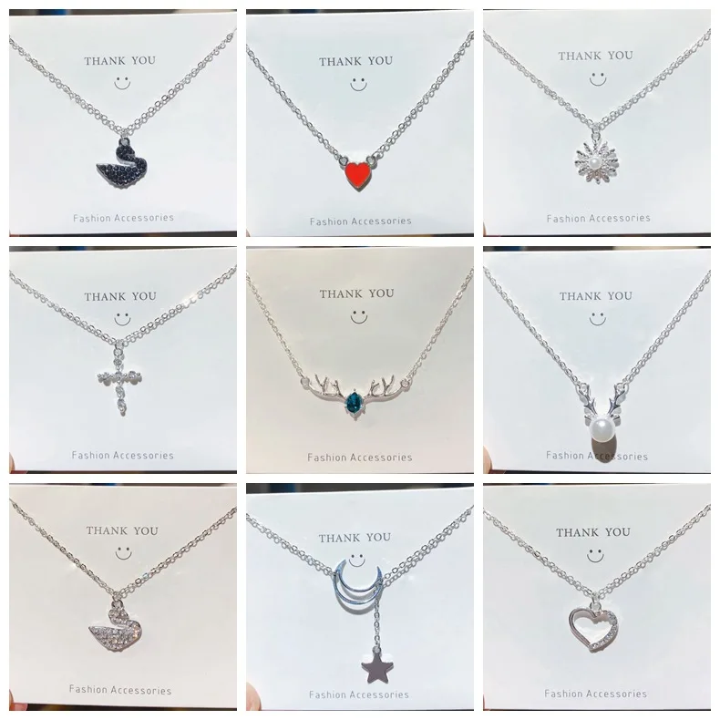 

Women's Korean Version of The Simple Wild Collarbone Chain Collar Couple Girlfriends Neck Pendant Pendant Fashion Neck Jewelry