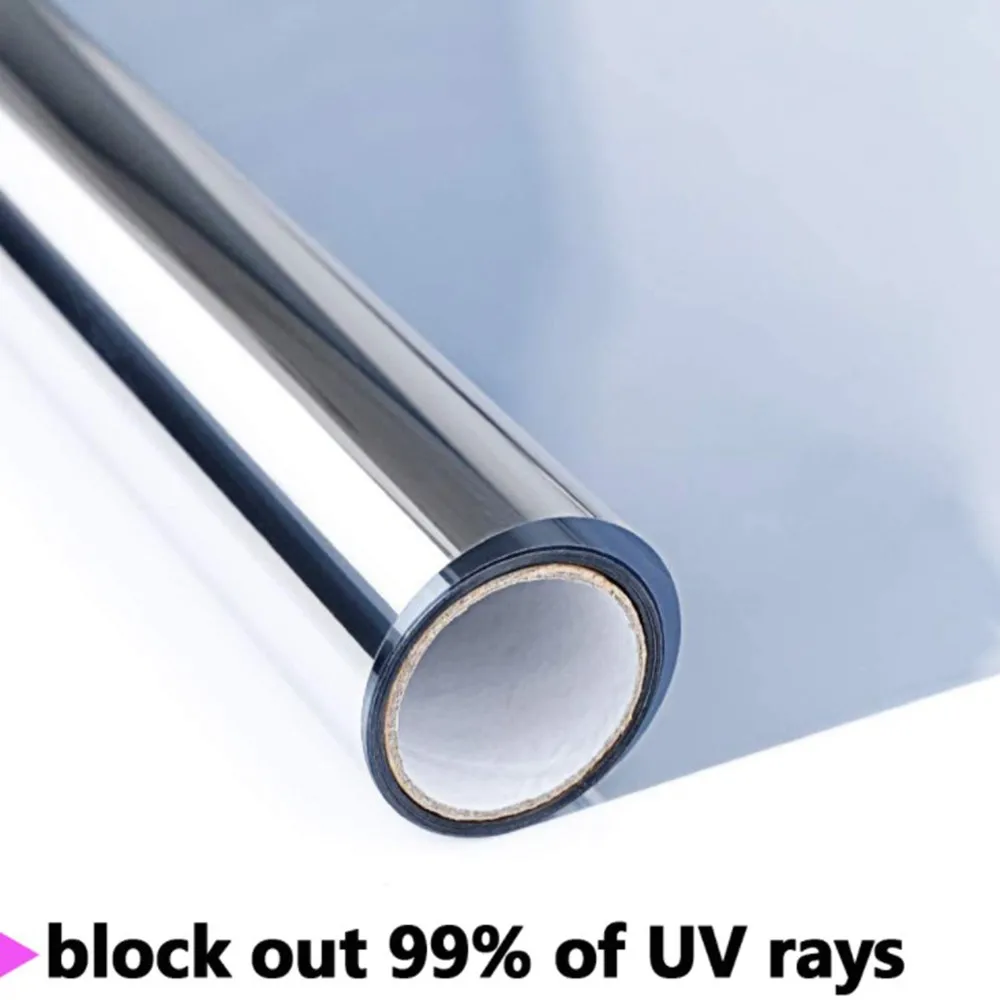 

One Way Mirror Film Privacy Self Adhesive Glass Film Glass Sticker Reflective UV Solar OfficeInsulation Winodw Stickers