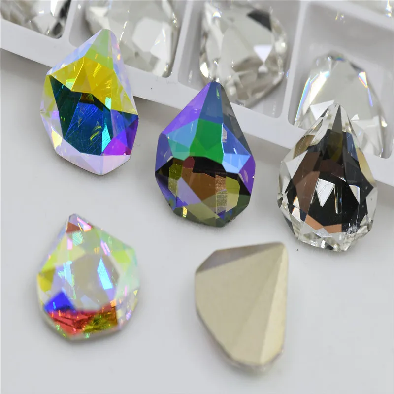 

K9 Flat back glue on rhinestones glass crystal 18mm CRYSTAL FOR DECOR